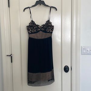 Theory black lace dress